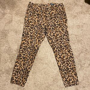 Style & Co. Leopard Print Skinny Jeans - Brown and Black